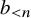 b Subscript less than n