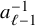 a Subscript script l minus 1 Superscript negative 1
