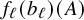 f Subscript script l Baseline left parenthesis b Subscript script l Baseline right parenthesis left parenthesis upper A right parenthesis