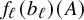 f Subscript script l Baseline left parenthesis b Subscript script l Baseline right parenthesis left parenthesis upper A right parenthesis