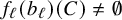f Subscript script l Baseline left parenthesis b Subscript script l Baseline right parenthesis left parenthesis upper C right parenthesis not equals normal empty set