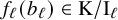 f Subscript script l Baseline left parenthesis b Subscript script l Baseline right parenthesis element of normal upper K divided by normal upper I Subscript script l