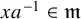 x a Superscript negative 1 element of German m