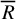 upper R overbar