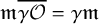 German m ModifyingAbove gamma script upper O With quotation dash equals gamma German m