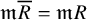 German m upper R overbar equals German m upper R