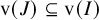 normal v left parenthesis upper J right parenthesis subset of or equal to normal v left parenthesis upper I right parenthesis