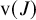 normal v left parenthesis upper J right parenthesis