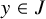 y element of upper J