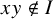 x y not an element of upper I