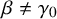 beta not equals gamma 0