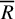 upper R overbar