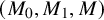 left parenthesis upper M 0 comma upper M 1 comma upper M right parenthesis