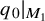 q 0 vertical bar Subscript upper M 1 Baseline