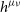 h Superscript mu nu