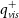 q Subscript normal v normal i normal s Superscript plus
