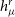 h Subscript mu Superscript r