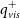 q Subscript normal v normal i normal s Superscript plus