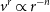 v Superscript r Baseline proportional to r Superscript negative n