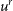 u Superscript r