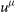 u Superscript mu