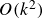 upper O left parenthesis k squared right parenthesis