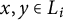 x comma y element of upper L Subscript i Baseline