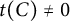 t left parenthesis upper C right parenthesis not equals 0