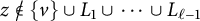 z not an element of StartSet v EndSet union upper L 1 union midline horizontal ellipsis union upper L Subscript script l minus 1