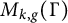 upper M Subscript k comma g Baseline left parenthesis normal upper Gamma right parenthesis