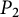 upper P 2
