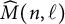 ModifyingAbove upper M With caret left parenthesis n comma script l right parenthesis