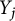 upper Y Subscript j