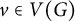v element of upper V left parenthesis upper G right parenthesis