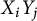 upper X Subscript i Baseline upper Y Subscript j