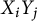 upper X Subscript i Baseline upper Y Subscript j
