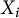 upper X Subscript i