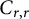 upper C Subscript r comma r