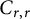 upper C Subscript r comma r