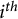 i Superscript t h
