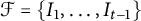 script upper F equals StartSet upper I 1 comma ellipsis comma upper I Subscript t minus 1 Baseline EndSet