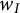 w Subscript upper I