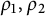 rho 1 comma rho 2