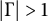 StartAbsoluteValue normal upper Gamma EndAbsoluteValue greater than 1