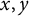 x comma y