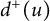 d Superscript plus Baseline left parenthesis u right parenthesis