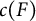 c left parenthesis upper F right parenthesis