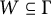 upper W subset of or equal to normal upper Gamma
