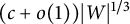 left parenthesis c plus o left parenthesis 1 right parenthesis right parenthesis StartAbsoluteValue upper W EndAbsoluteValue Superscript 1 divided by 3