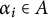 alpha Subscript i Baseline element of upper A